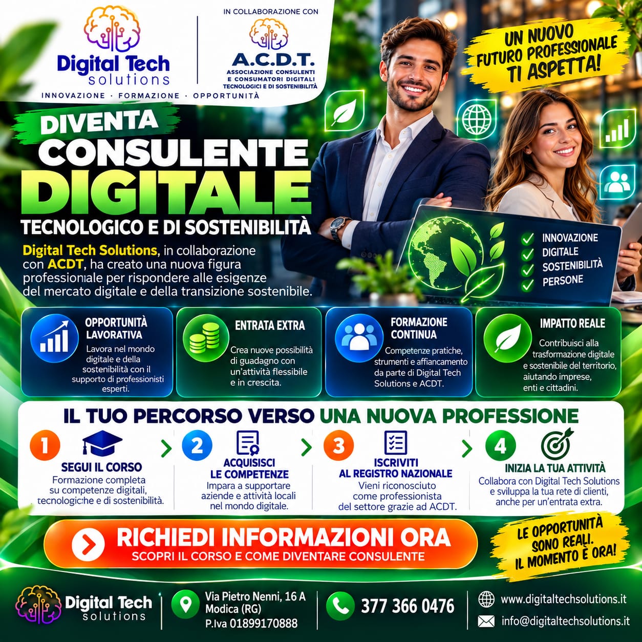 Consulente Digitale, Tecnologico e di Sostenibilita
